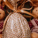Cute Easter Bunnie soft toys and a wrapped luxury chocolate easter egg