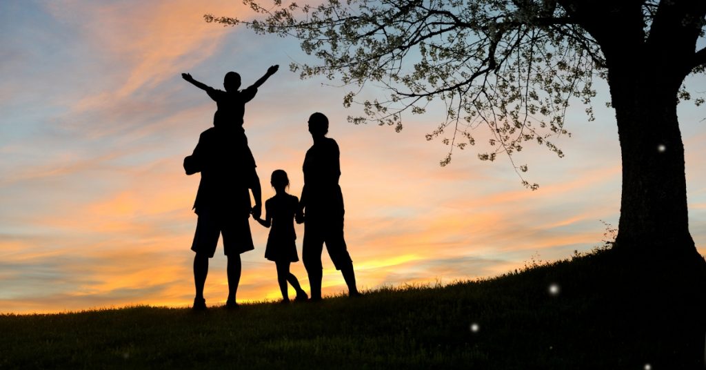 Happy Family on Adventure Activity Holiday in Nature