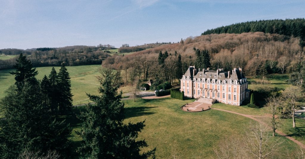 View of the Grand Chateau at Halcyon Retreat Limousin France